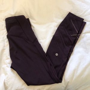 Lululemon leggings. Maroon size 2.